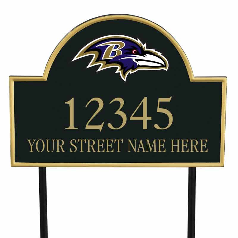 The NFL Personalized Address Plaque 5463 0355 y ravens