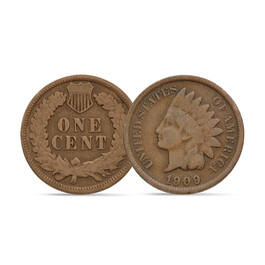 Indian Head Pennies Bowie Knife Set 6663 0047 c coins