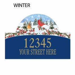 Seasonal Sensations Personalized Address Plaque 1919 002 4 4