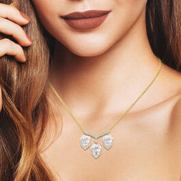 Trio of Hearts Diamond Necklace 11808 0027 m model