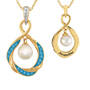 The Pearl & Birthstone Pendant, Personalized Pearl Birthstone Pendant 6901 0023 l december