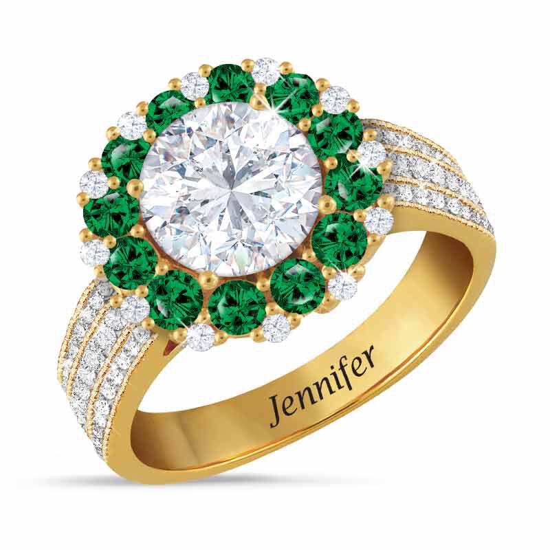 Birthstone Beauty Diamonisse Halo Ring 4924 001 3 5