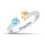 Birthstone & Diamond Zodiac Ring 11999 0018 l december