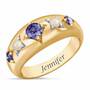 Royal Radiance Personalized Birthstone Ring--Size 5-Apr, Royal Radiance Personalized Birthstone Ring 1906 001 1 2