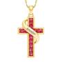 Personalized Birthstone Cross Pendant 5657 001 3 7