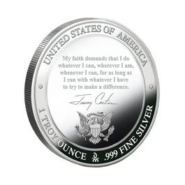 The President Jimmy Carter Silver Bullion Commemorative 11534 0010 c reverse