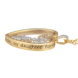 My Daughter Forever Diamond Shaker Pendant 11912 0012 c left side