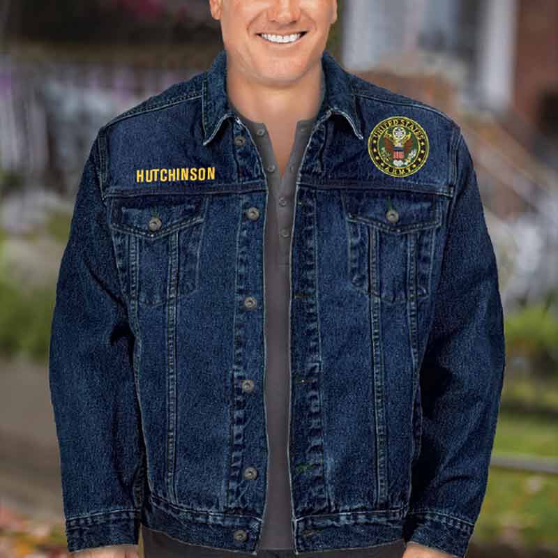 The Personalized Mens US Army Denim Jacket 1365 001 5 3