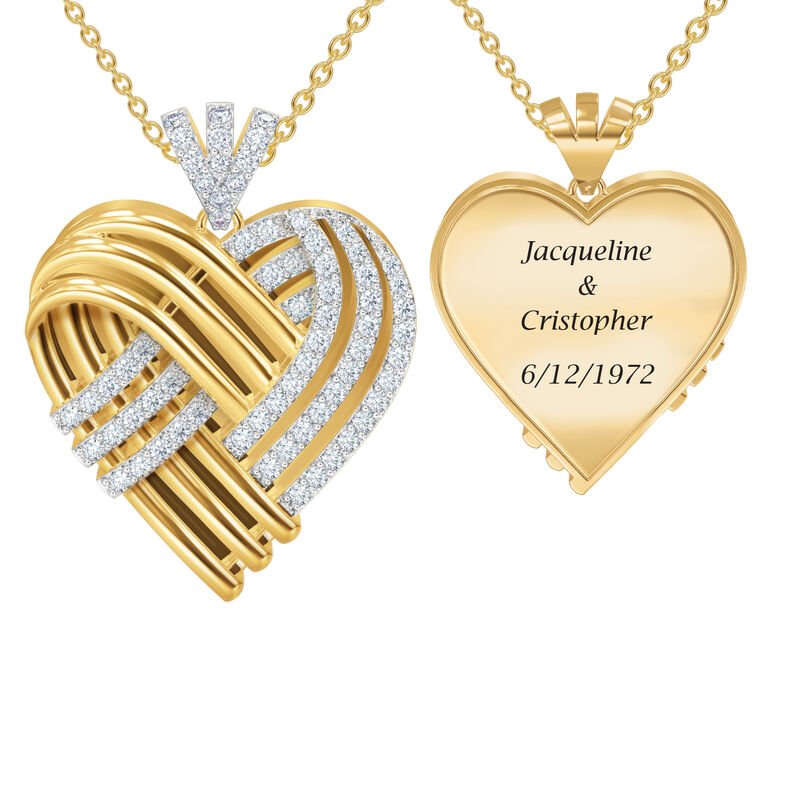 Woven Together Anniversary Heart Pendant 10134 0024 a main