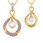 The Pearl & Birthstone Pendant, Personalized Pearl Birthstone Pendant 6901 0023 f june