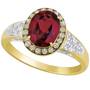Crimson Majesty 14kt Garnet  Diamond Ring 1881 001 0 1