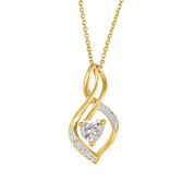 Love Spiral Diamond Pendant Earrings 10946 0014 b pendant