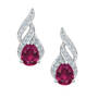 Genuine Birthstone & Diamond Earrings, Genuine Birthstone and Diamond Earrings 11573 0020 g july