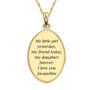 My Daughter I Love You Personalized Diamond Pendant 1162 0127 c back