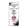 Super Bowl Silver Plated Mini Tickets 11959 0016 b reverse