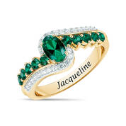 Personalized Emerald Dream Ring 12046 0019 a main