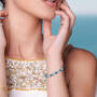 Blue Wave 19 Carat Blue Topaz Diamond Bracelet 12047 0018 m model