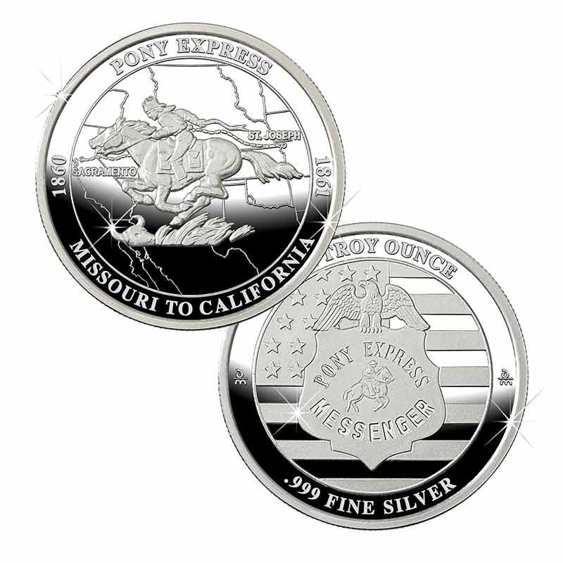 The Pony Express Silver Coins and Commemorative Set 2157 001 5 1