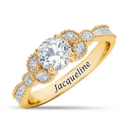 Personalized Genuine Birthstone Diamond Ring 11160 0011 d april