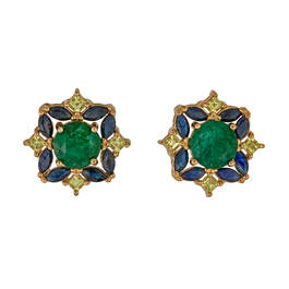 Gemstone Pendant Earring Set 11142 2044 c earringfront