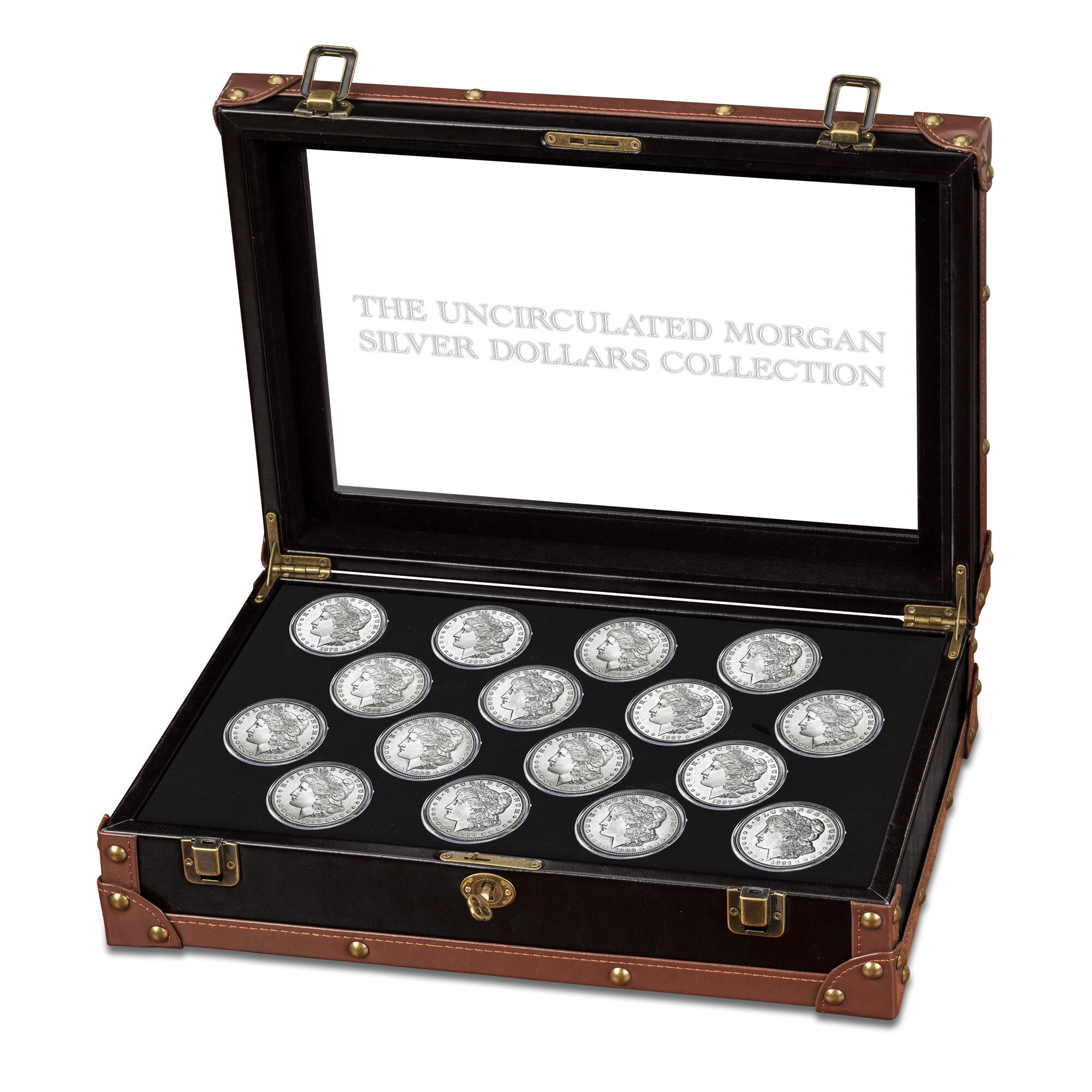 Uncirculated Morgan Silver Dollars 9719 0136 b display
