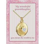 You Mean the World to Me Granddaughter Diamond Locket 10698 0014 a main