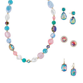 Northern Lights Crystal Necklace with Matching Earrings 12507 0029 a main
