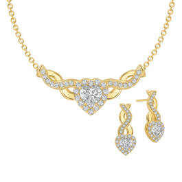 From My Heart to Yours Necklace with Free Matching Earrings 10558 0013 a main