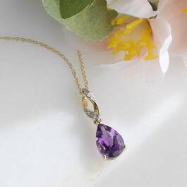 Royal Amethyst Diamond Pendant 11142 0543 c flowers