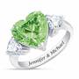 Birthstone Triple Heart Ring 1516 002 1 8