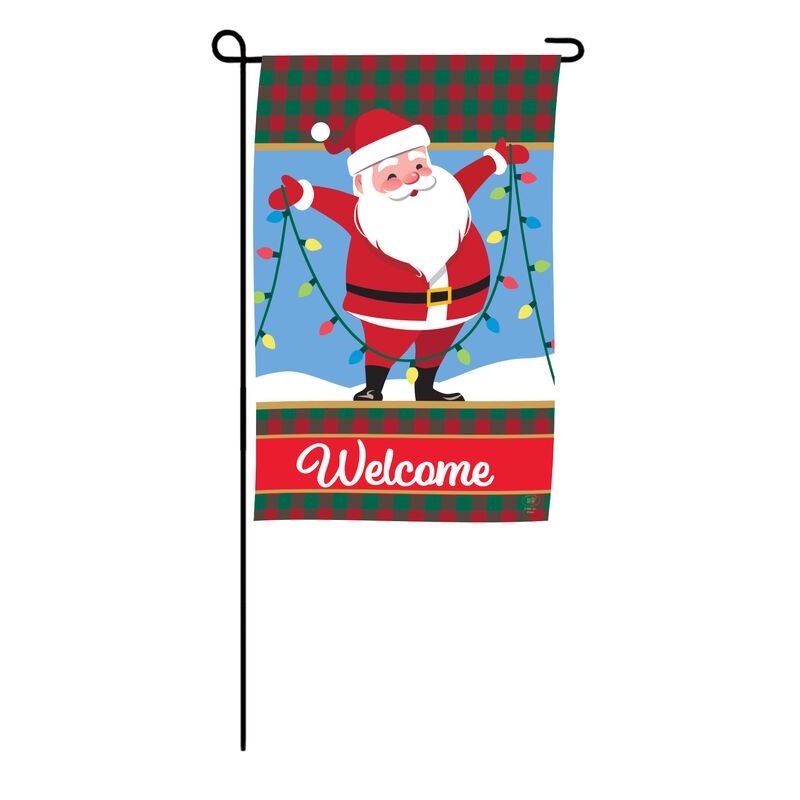 The Perfect Porch Christmas Decor 10733 0011 c santa welcome sign