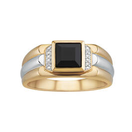 The Maverick 10kt Gold Onyx Ring 11691 0027 b front
