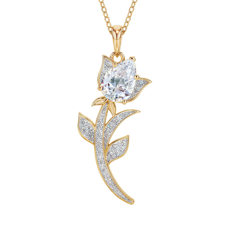 The Diamond Rose Necklace