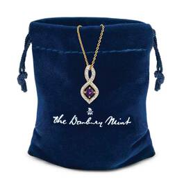 Absolute Allure Amethyst   Diamond Drop Pendant 6504 001 6 3
