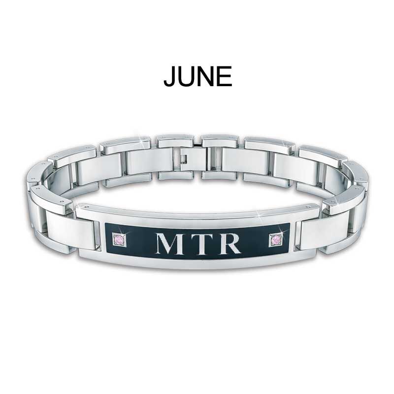 Men’s Birthstone ID Bracelet