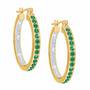 Birthstone Diamond Hoop Earrings 9692 013 7 5