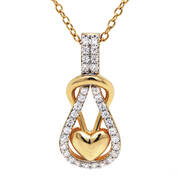 Diamond Heart Knot Pendant 11142 0824 a main