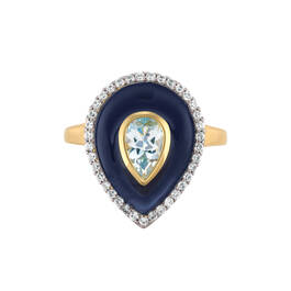Bold Blue Aquamarine Ring 11481 0013 c top