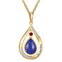 Genuine Birthstone Lapis Diamond Pendant 11260 0010 a main