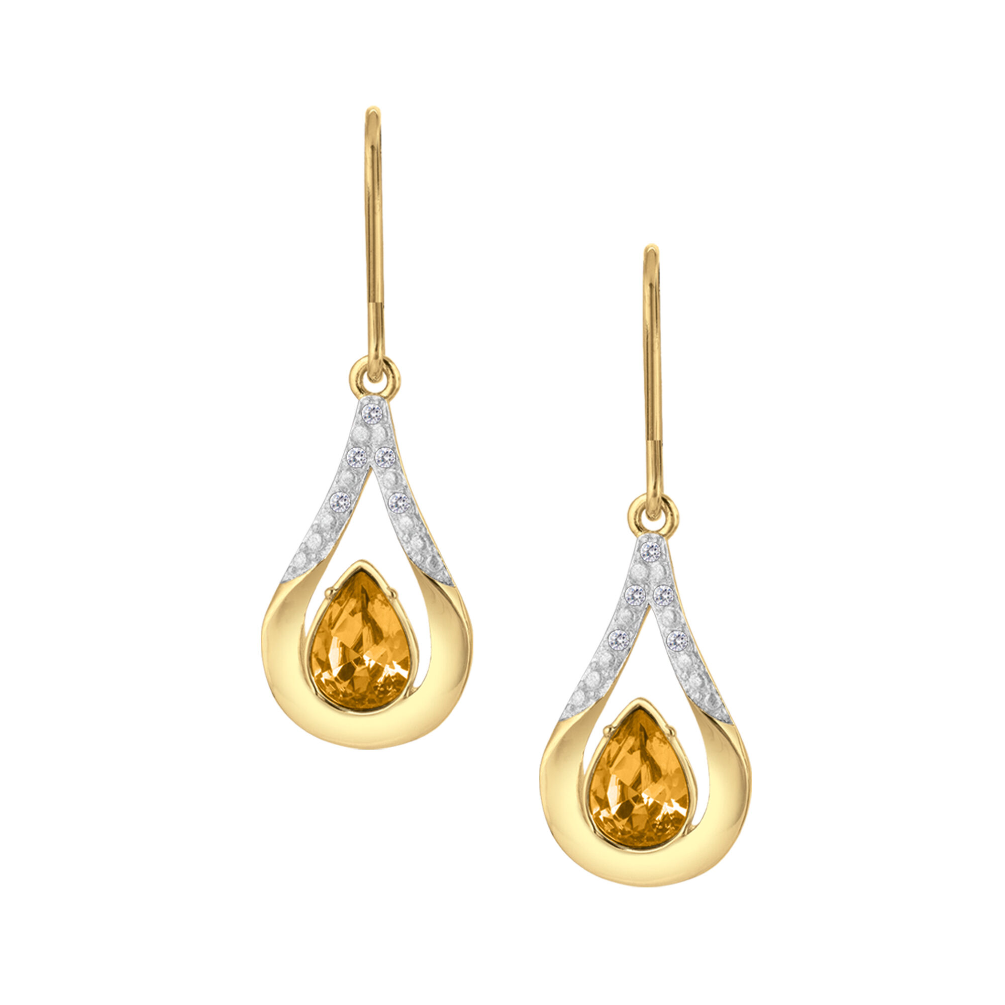 The Birthstone Diamond Drop Earrings 11073 0017 k november