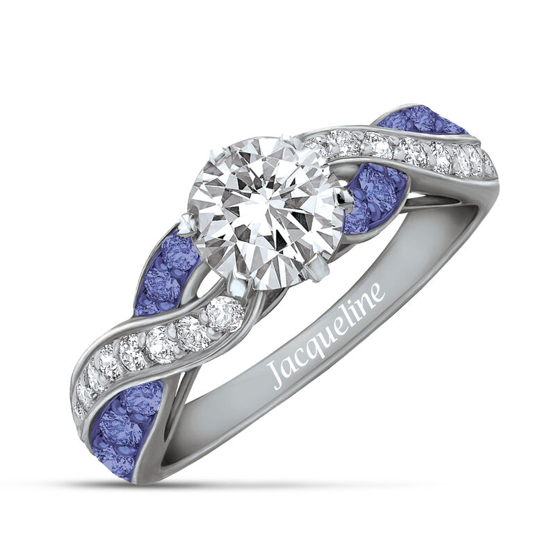 Birthstone Swirl Personalized Ring 10115 0019 b february
