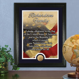 American Flag Pledge of Allegiance Personalized Print 1532 0062 m room