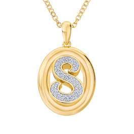 Diamond Initial Pendant 1250 0054 s pendant