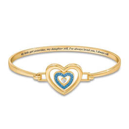 Daughter Birthstone and Diamond Bangle 1821 0021 l 12 December