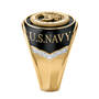 Military Onyx Diamond Ring 6282 0022 c sideview
