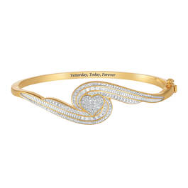 Forever Diamond Heart Bangle 10221 0010 a main