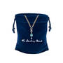 Bold Blue Statement Pendant Earrings 11426 0029 g gift pouch