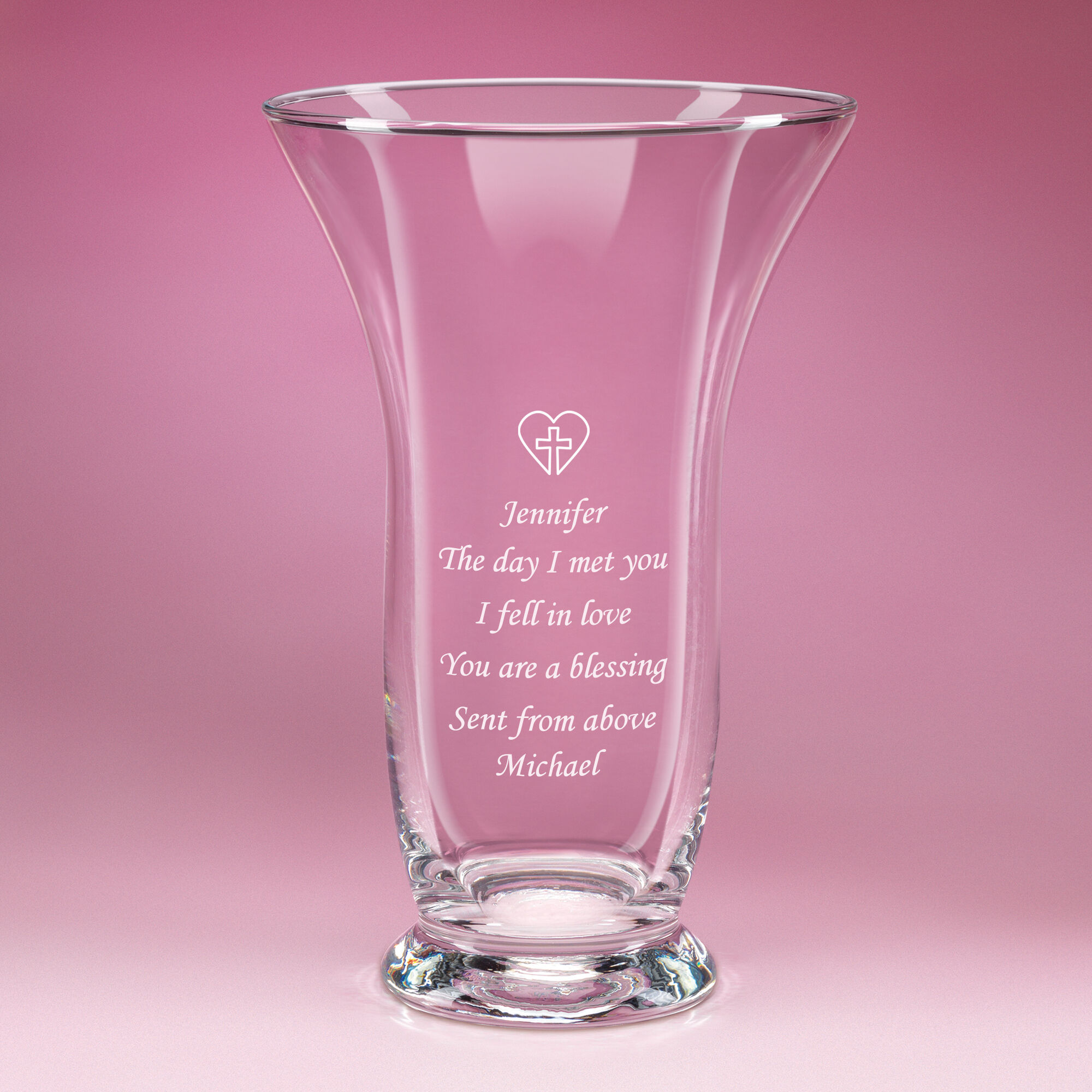 The Personalized Blessing Vase 10157 0034 d pink