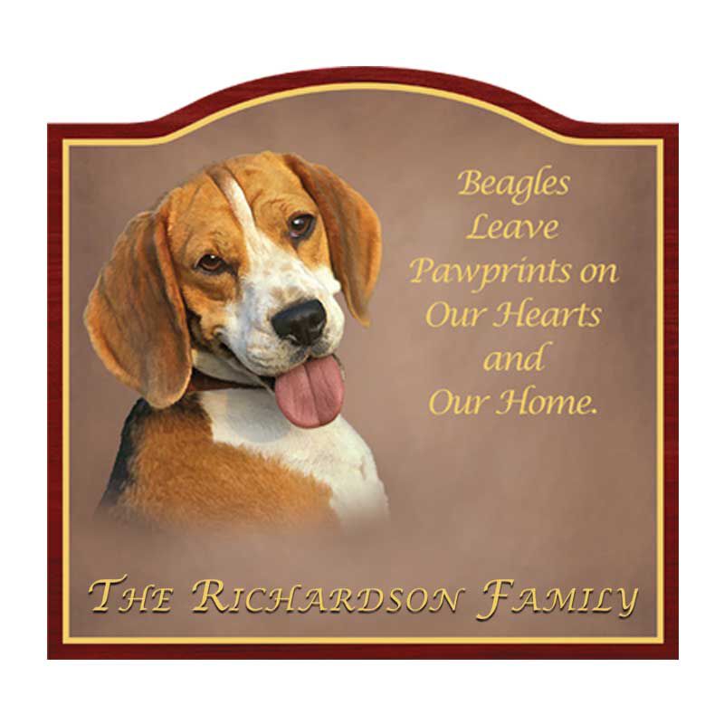 I Love My Beagle Decorative Tag