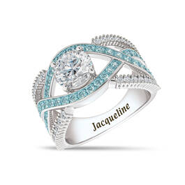 Birthstone Statement Ring 11181 0016 c march